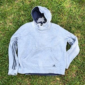 Women’s Light Blue French Terry Adidas Hoodie